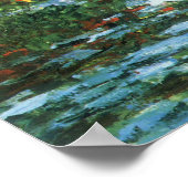 Brug over de waterlieveling door Claude Monet Poster (Hoek)