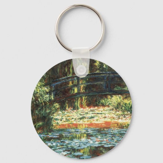 Brug over de waterlieveling door Claude Monet Sleutelhanger (Voorkant)
