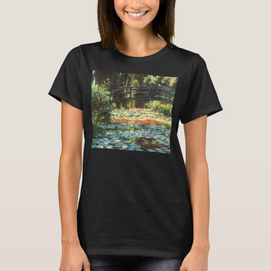 Brug over de waterlieveling door Claude Monet T-shirt (Voorkant)