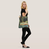 Brug over de waterlieveling door Claude Monet Tote Bag (Op model)