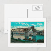 Brug over de Willamette Briefkaart (Voorkant / Achterkant)