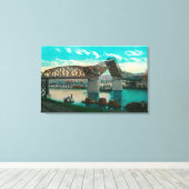 Brug over de Willamette Canvas Afdruk (Insitu (Houten vloer))