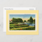  brug over Detroit Belle Isle Briefkaart (Voorkant / Achterkant)