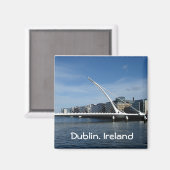 Brug over Dublin Ierland Riviermagneet Magneet (Voorkant / Achterkant)