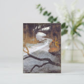 Brug over een bevroren stroom door Alexandra Cook Briefkaart (Staand voorkant)