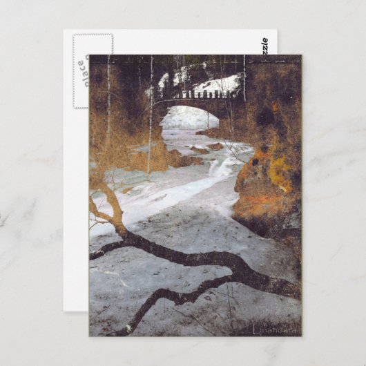 Brug over een bevroren stroom door Alexandra Cook Briefkaart (Voorkant / Achterkant)