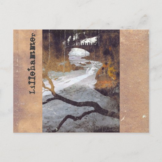 Brug over een bevroren stroom door Alexandra Cook Briefkaart (Voorkant)