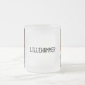 Brug over een bevroren stroom door Alexandra Cook Matglas Koffiemok (Center)