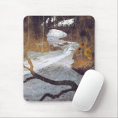 Brug over een bevroren stroom door Alexandra Cook Muismat (Met muis)