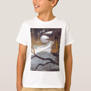 Brug over een bevroren stroom door Alexandra Cook T-shirt