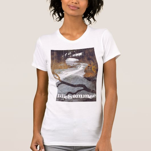 Brug over een bevroren stroom door Alexandra Cook T-shirt (Voorkant)