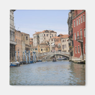 Brug over een kanaal, Grand Canal, Venetië, Itali Magneet