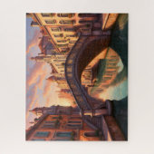  brug over een kanaal legpuzzel (Verticaal)