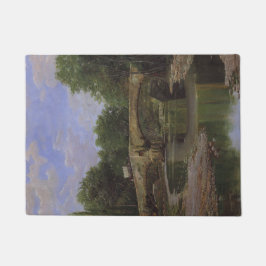 Brug over een rivier (door Santiago Rusiñol) Deurmat