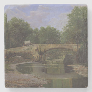 Brug over een rivier in Spanje (door Santiago Rusi Stenen Onderzetter