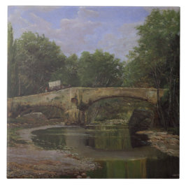 Brug over een rivier in Spanje (door Santiago Rusi Tegeltje