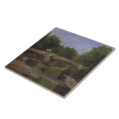 Brug over een rivier in Spanje (door Santiago Rusi Tegeltje (Zijkant)