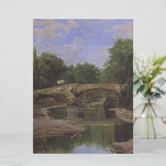 Brug over een rivier in Spanje Kaart (Staand voorkant)