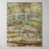 Brug over een waterdief van Monet Poster (Voorkant)