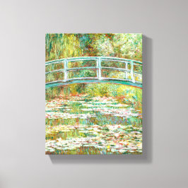 Brug over een waterkant van Claude Monet Canvas Afdruk