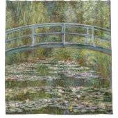 Brug over een waterkant van Claude Monet Douchegordijn (Voorkant)