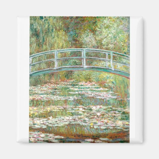 Brug over een waterkant van Claude Monet Magneet (Voorkant)