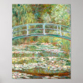 Brug over een waterkant van Claude Monet Poster (Voorkant)