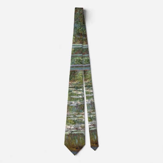 Brug over een waterkant van Claude Monet Stropdas (Voorkant)