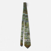 Brug over een waterkant van Claude Monet Stropdas (Achterkant)