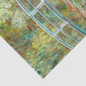 Brug over een waterkant van Claude Monet Tissuepapier (Detail)