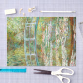 Brug over een waterkant van Claude Monet Tissuepapier (Craft)