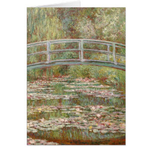 Brug over een waterkant van Monet