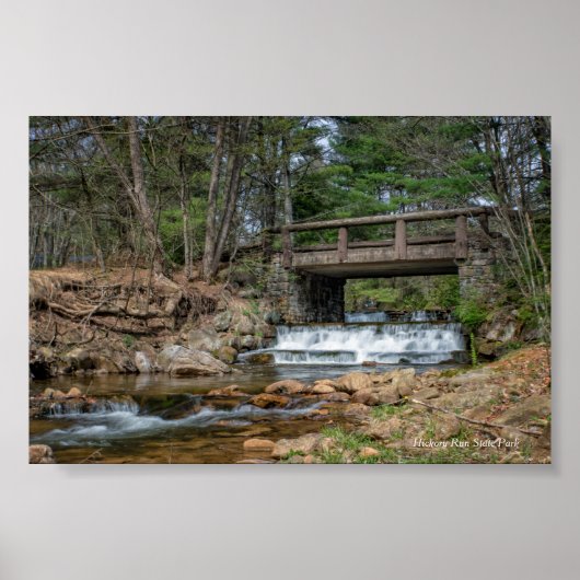 Brug over heikory run poster (Voorkant)