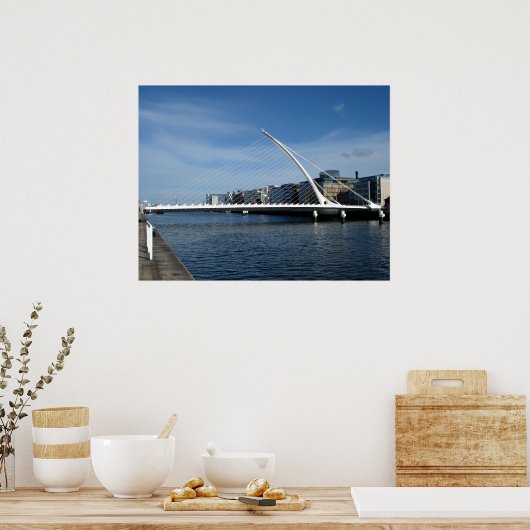 Brug over het Poster Dublin Ireland (Keuken)
