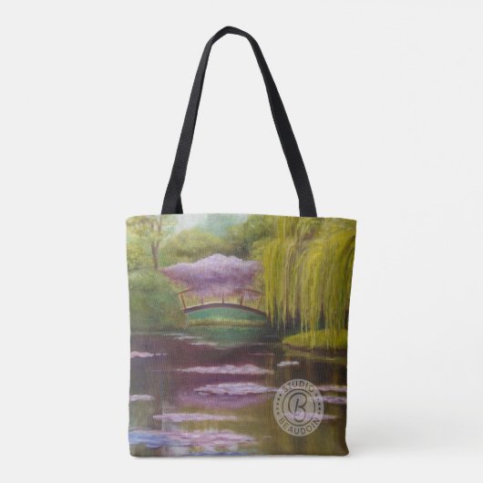 Brug over het Tas van Monet Pond (Achterkant)