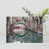 Brug over het Venetiaans kanaal Bedankkaart (Staand voorkant)