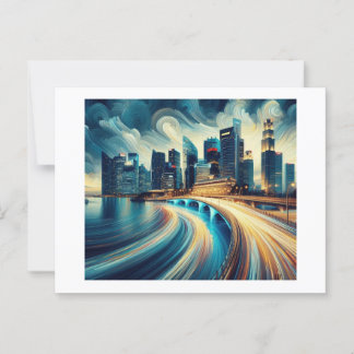 Brug over het water, briefkaart