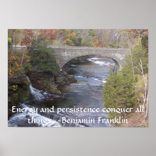 Brug over het water poster (Voorkant)