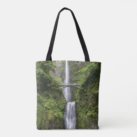 Brug over het watervallandschap tote bag (Achterkant)