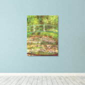 Brug over het zee rozen vijver van Claude Monet Canvas Afdruk (Insitu (Houten vloer))