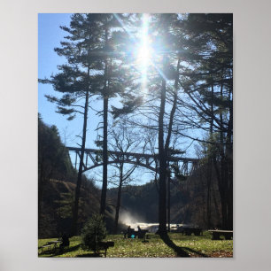 Brug over Letchworth State Park Poster