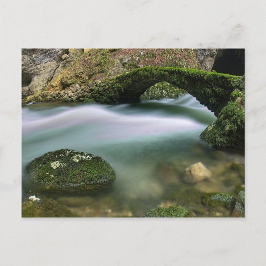 Brug over onbezonnen water briefkaart (Voorkant)