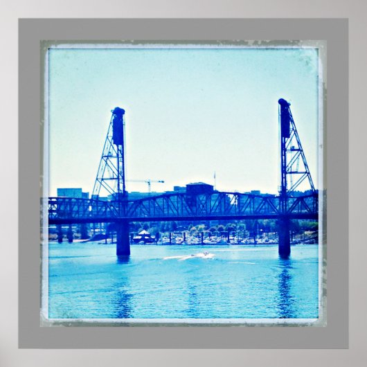 brug over Portland Poster (Voorkant)