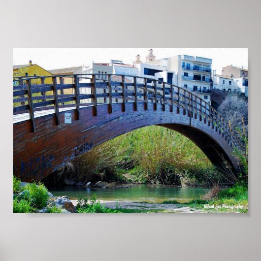 Brug over Riba-roja de Túria Poster (Voorkant)