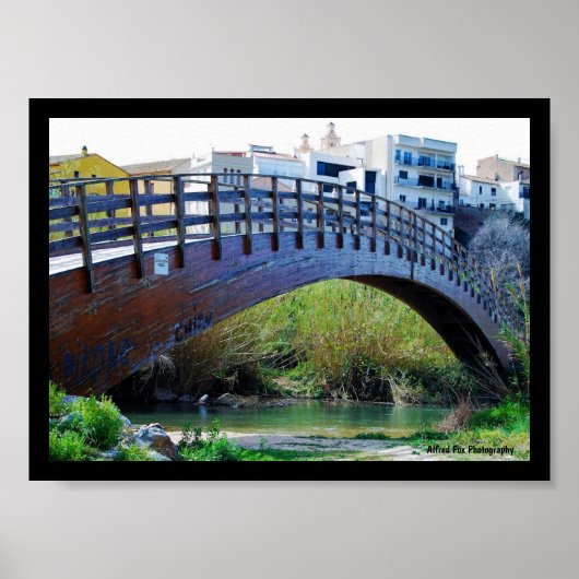 Brug over Riba-roja de Túria Poster (Voorkant)