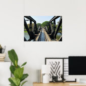 Brug over rivier de Kwai bij de Dodenspoorlijn Poster (Thuiskantoor)