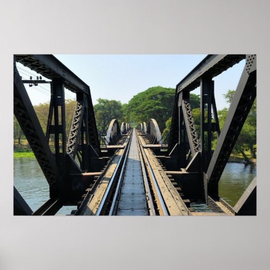 Brug over rivier de Kwai bij de Dodenspoorlijn Poster (Voorkant)