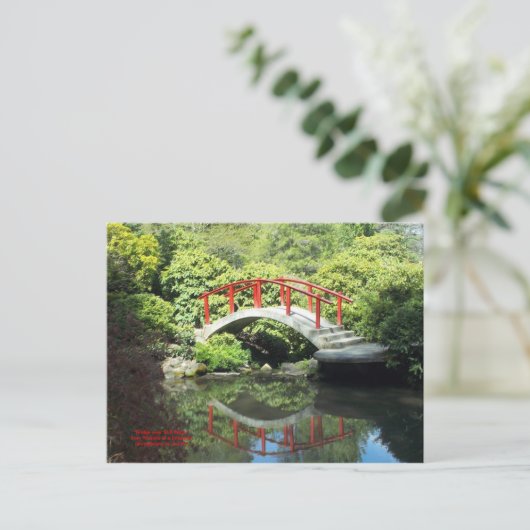 Brug over stilwater briefkaart (Staand voorkant)