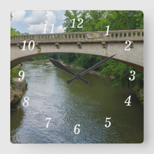 Brug over Sugar Creek wandklok