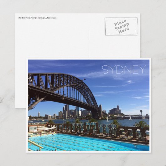 brug over sydney briefkaart (Voorkant / Achterkant)